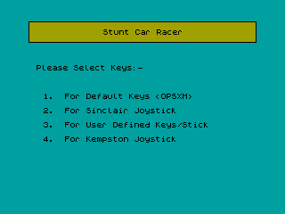 Stunt Car Racer — ZX SPECTRUM GAME ИГРА