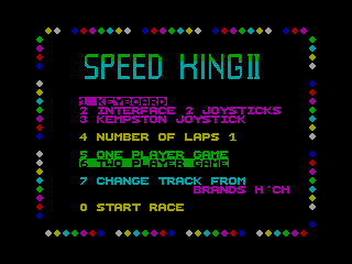 Speed King 2 — ZX SPECTRUM GAME ИГРА