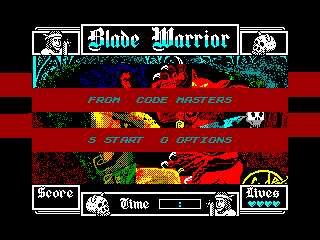 Blade Warrior — ZX SPECTRUM GAME ИГРА