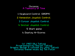 Chronos — ZX SPECTRUM GAME ИГРА