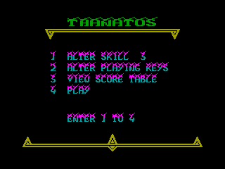 Thanatos — ZX SPECTRUM GAME ИГРА