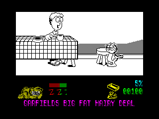 Garfield - Big, Fat, Hairy Deal — ZX SPECTRUM GAME ИГРА