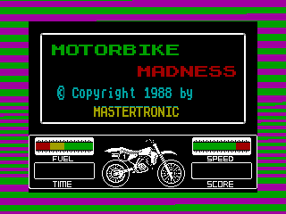 Motorbike Madness — ZX SPECTRUM GAME ИГРА