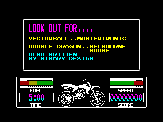 Motorbike Madness — ZX SPECTRUM GAME ИГРА