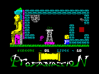 Abu Simbel Profanation — ZX SPECTRUM GAME ИГРА