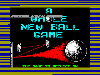 Whole New Ball Game, A — ZX SPECTRUM GAME ИГРА