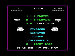 BATTY — ZX SPECTRUM GAME ИГРА