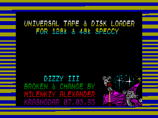 DIZZY 3 — ZX SPECTRUM GAME ИГРА