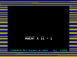 Agent X II — ZX SPECTRUM GAME ИГРА