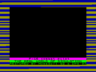 F-16 Combat Pilot — ZX SPECTRUM GAME ИГРА