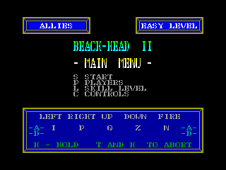 Beach-Head II — ZX SPECTRUM GAME ИГРА