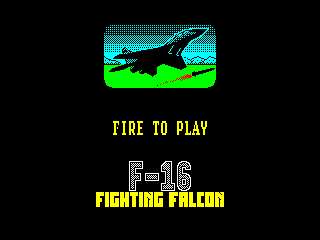 F-16 Fighting Falcon — ZX SPECTRUM GAME ИГРА