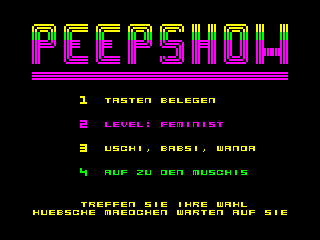 Peepshow — ZX SPECTRUM GAME ИГРА