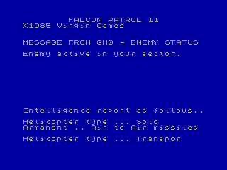 Falcon Patrol 2 — ZX SPECTRUM GAME ИГРА