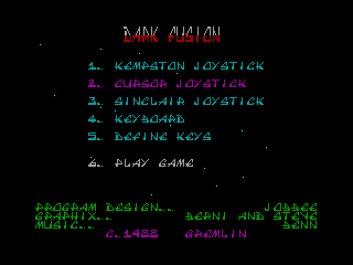 Dark Fusion — ZX SPECTRUM GAME ИГРА