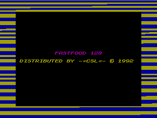 Fast Food — ZX SPECTRUM GAME ИГРА