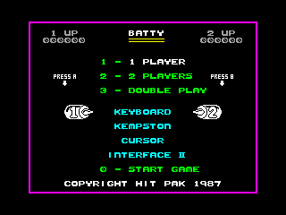 BATTY — ZX SPECTRUM GAME ИГРА