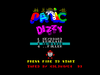 Panic Dizzy — ZX SPECTRUM GAME ИГРА