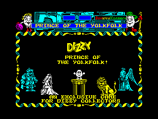 Dizzy, Prince of the YolkFolk — ZX SPECTRUM GAME ИГРА