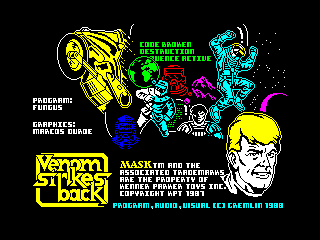 MASK III: VENOM Strikes Back — ZX SPECTRUM GAME ИГРА