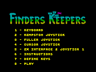 Finders Keepers — ZX SPECTRUM GAME ИГРА