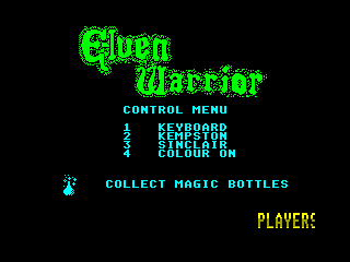 Elven Warrior — ZX SPECTRUM GAME ИГРА