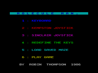 MOLECULE MAN — ZX SPECTRUM GAME ИГРА