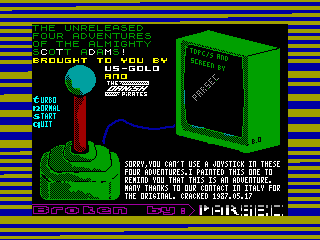 Strange Odyssey — ZX SPECTRUM GAME ИГРА