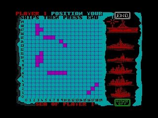 Battleships — ZX SPECTRUM GAME ИГРА