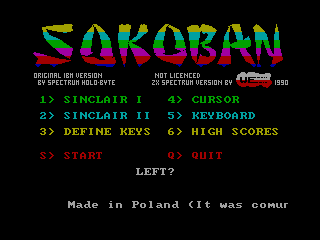 SOKOBAN — ZX SPECTRUM GAME ИГРА