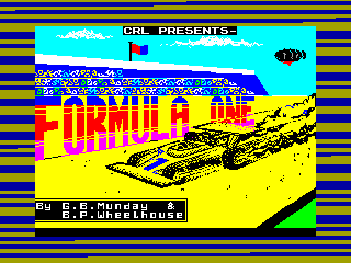 FORMULA ONE — ZX SPECTRUM GAME ИГРА