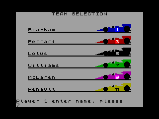 FORMULA ONE — ZX SPECTRUM GAME ИГРА