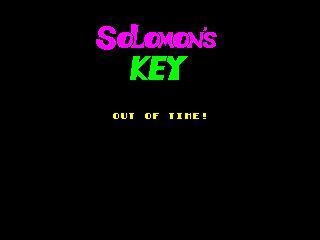 Solomon's Key — ZX SPECTRUM GAME ИГРА