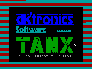 TANX — ZX SPECTRUM GAME ИГРА