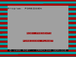 FORBIDDEN PLANET — ZX SPECTRUM GAME ИГРА