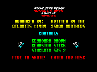 Skatin' USA — ZX SPECTRUM GAME ИГРА