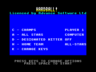 HardBall! — ZX SPECTRUM GAME ИГРА