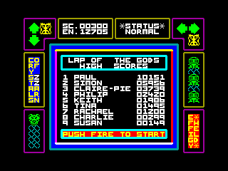 LAP OF THE GODS — ZX SPECTRUM GAME ИГРА