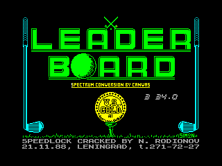 Leader Board — ZX SPECTRUM GAME ИГРА