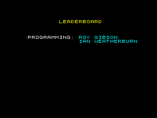 Leader Board — ZX SPECTRUM GAME ИГРА