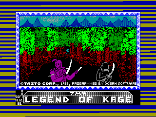 Legend of Kage — ZX SPECTRUM GAME ИГРА