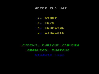 AFTER THE WAR 2 — ZX SPECTRUM GAME ИГРА