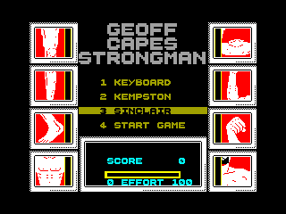 Geoff Capes Strong Man — ZX SPECTRUM GAME ИГРА