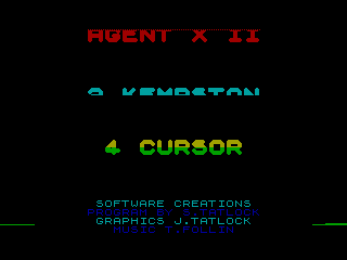 Agent X II — ZX SPECTRUM GAME ИГРА