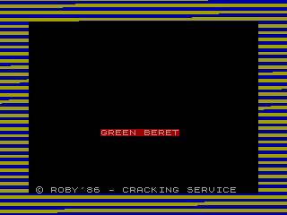 Green Beret — ZX SPECTRUM GAME ИГРА