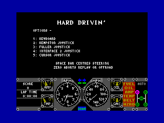 Hard Drivin' — ZX SPECTRUM GAME ИГРА