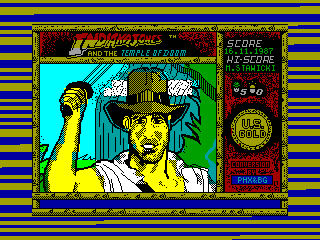 INDIANA JONES AND THE TEMPLE OF DOOM — ZX SPECTRUM GAME ИГРА