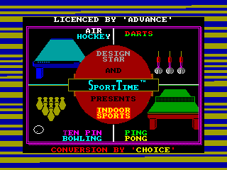 Indoor Sports — ZX SPECTRUM GAME ИГРА