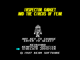 Inspector Gadget and the Circus of Fear — ZX SPECTRUM GAME ИГРА