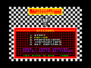 International Speedway — ZX SPECTRUM GAME ИГРА